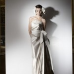 Robe mariée en soie drapée Lanvin Blanche de la collection été 2013.
