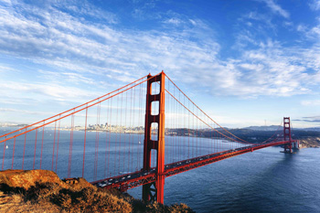 Le Golden Bridge à San Francisco, Californie
